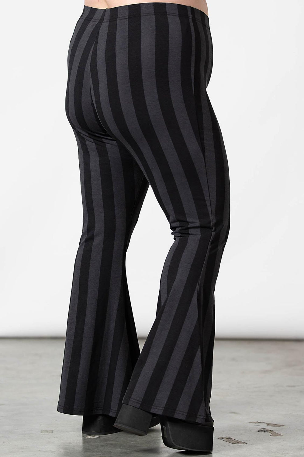Women Flares | Killstar Inferno Room Flares [GREY STRIPE]