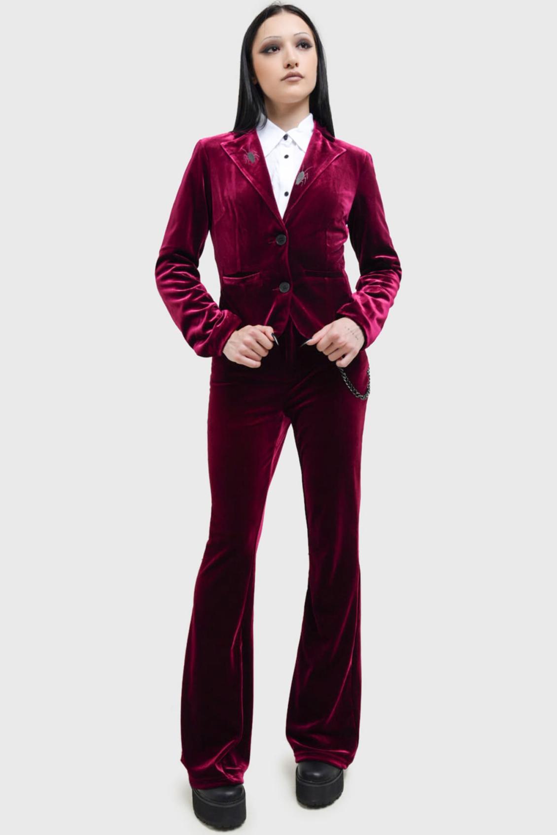 Women Flares | Killstar Recently Deceased Velvet Flares