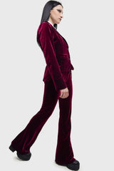 Women Flares | Killstar Recently Deceased Velvet Flares