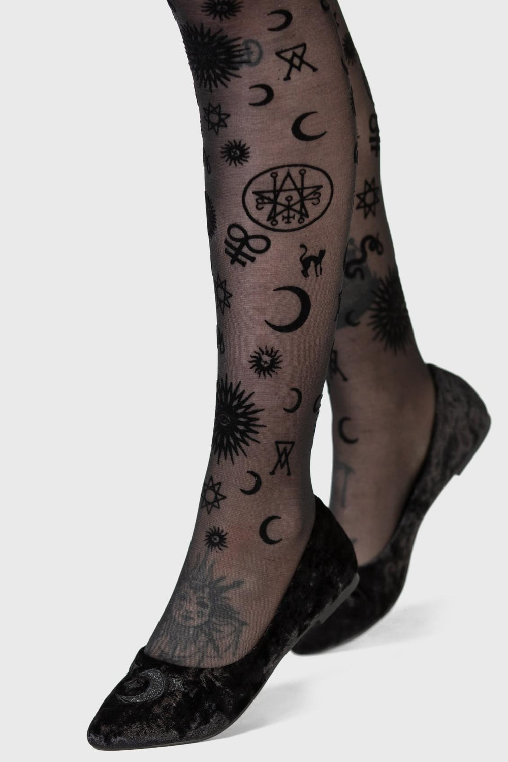 Women Flats &amp; Trainers | Killstar Lunanite Velvet Flats