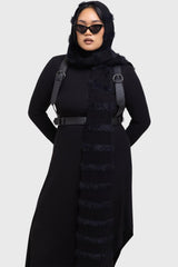 Women Gloves &amp; Scarves | Killstar Striped Night Hooded Scarf