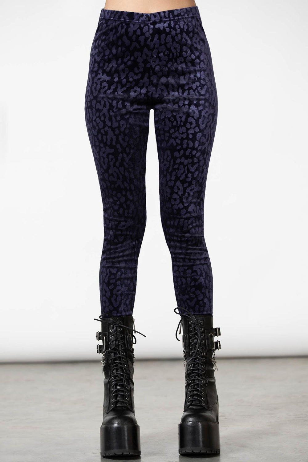 Women Going Out | Killstar Caturday Leggings [PLUM]