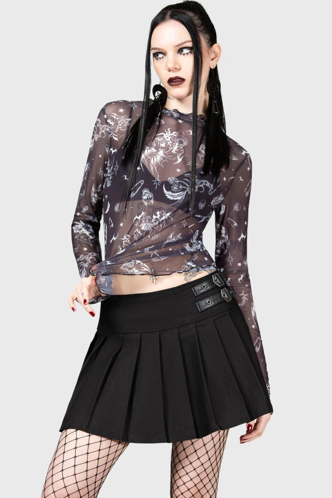 Women Going Out | Killstar Dazed Skull Crop Top