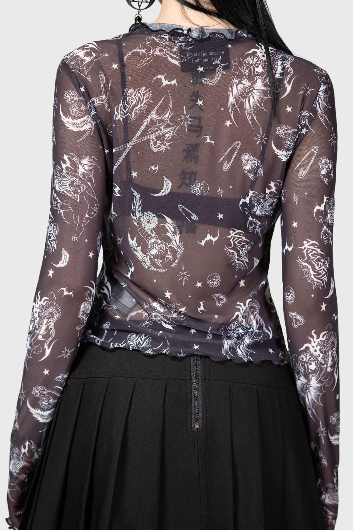 Women Going Out | Killstar Dazed Skull Crop Top