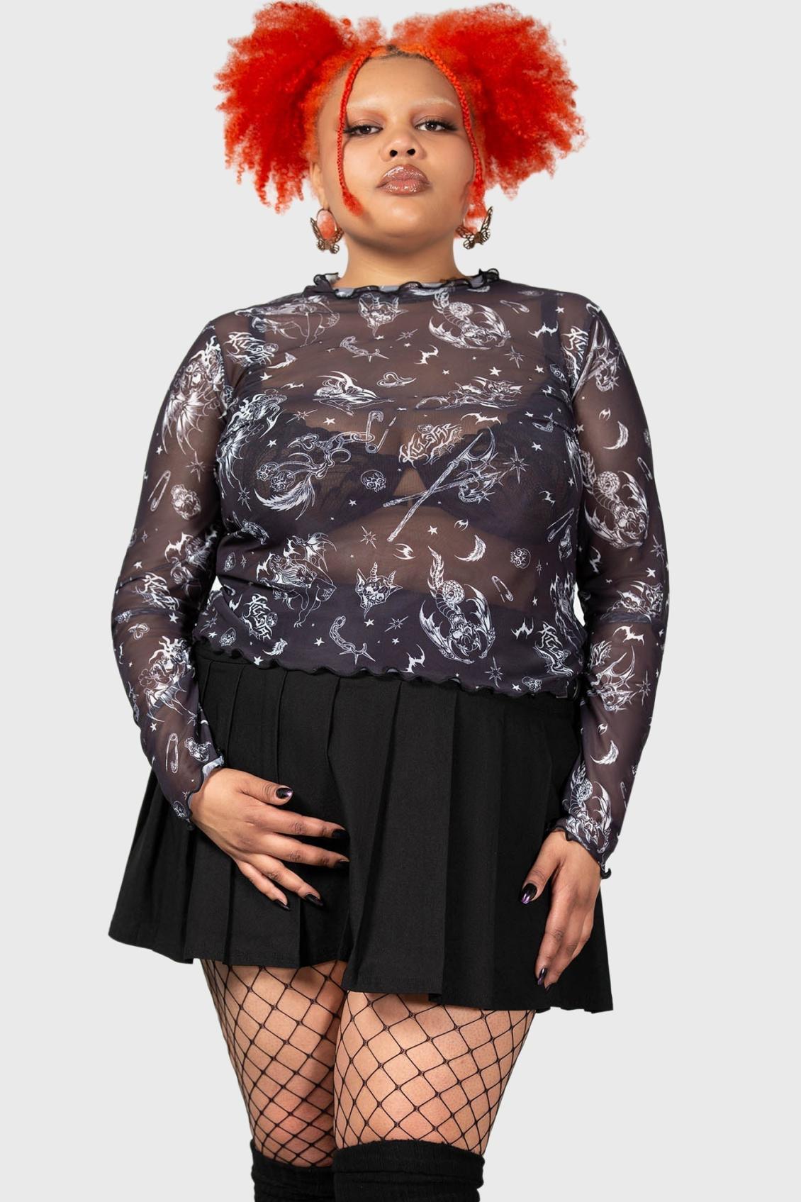 Women Going Out | Killstar Dazed Skull Crop Top