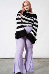 Women Going Out | Killstar Moondance Bell Bottoms [PASTEL LILAC]