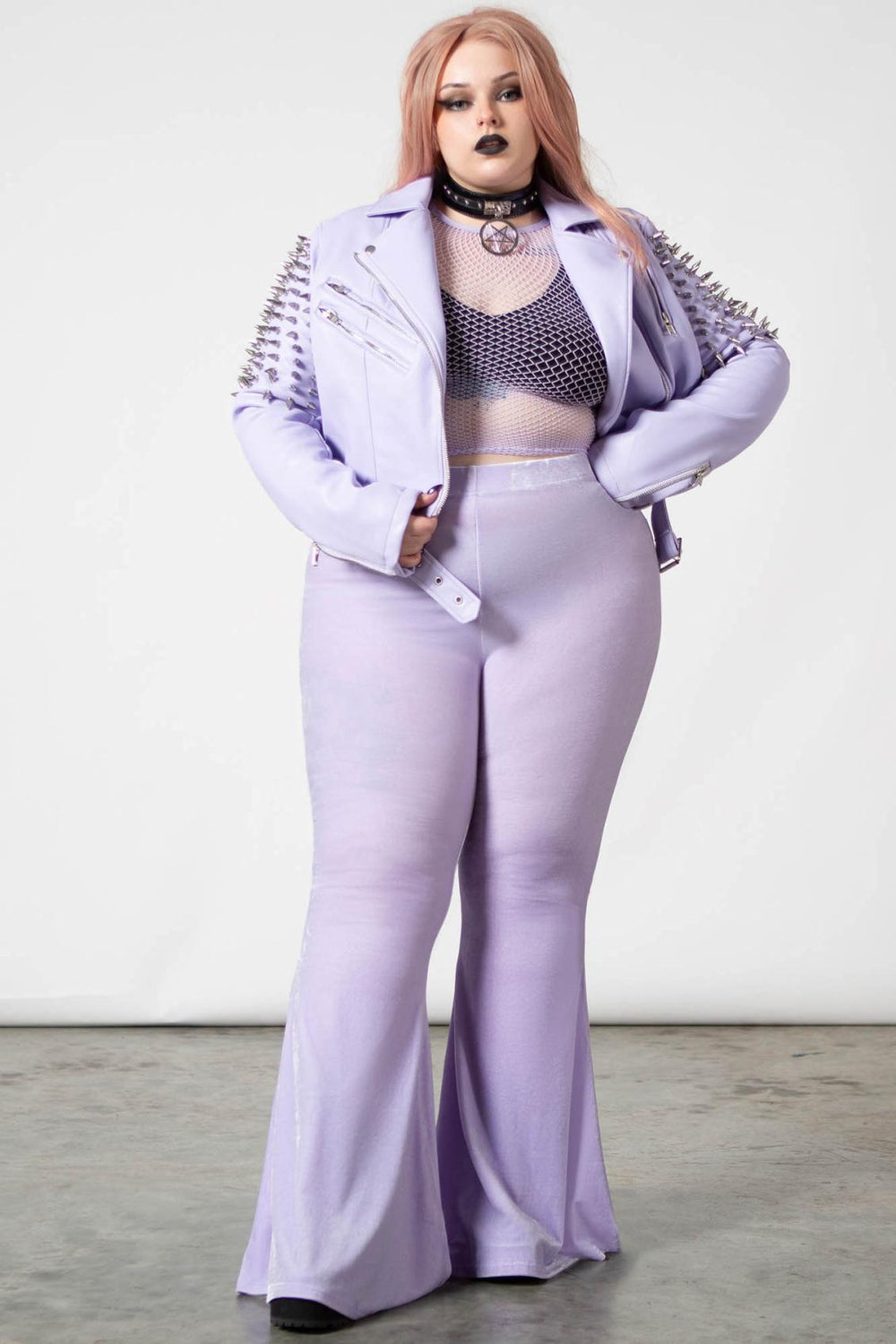 Women Going Out | Killstar Moondance Bell Bottoms [PASTEL LILAC]