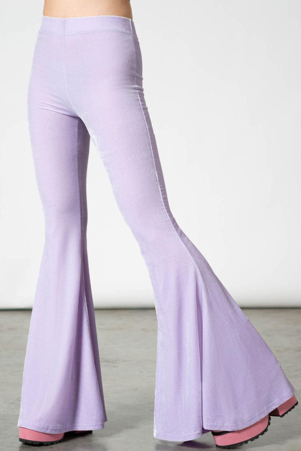 Women Going Out | Killstar Moondance Bell Bottoms [PASTEL LILAC]
