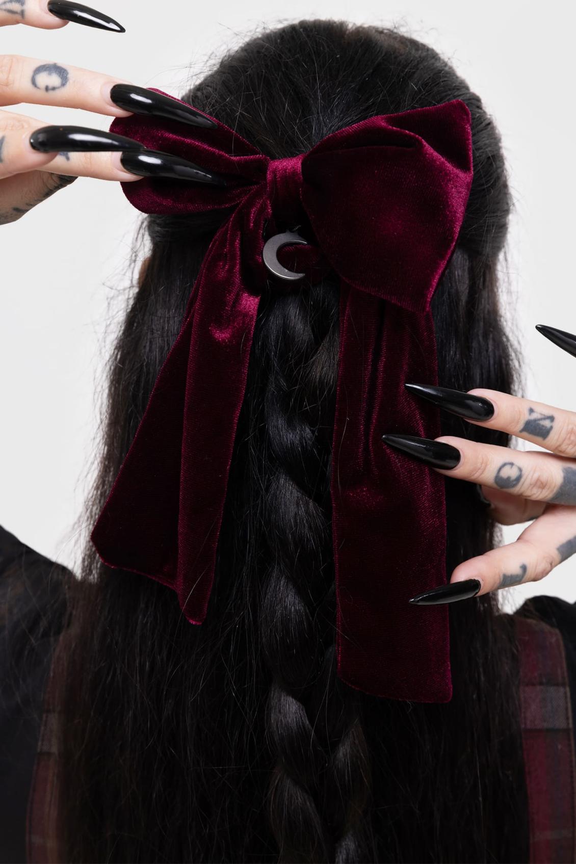 Women Hair Accessories | Killstar Tabinka Hair Bow [RED]