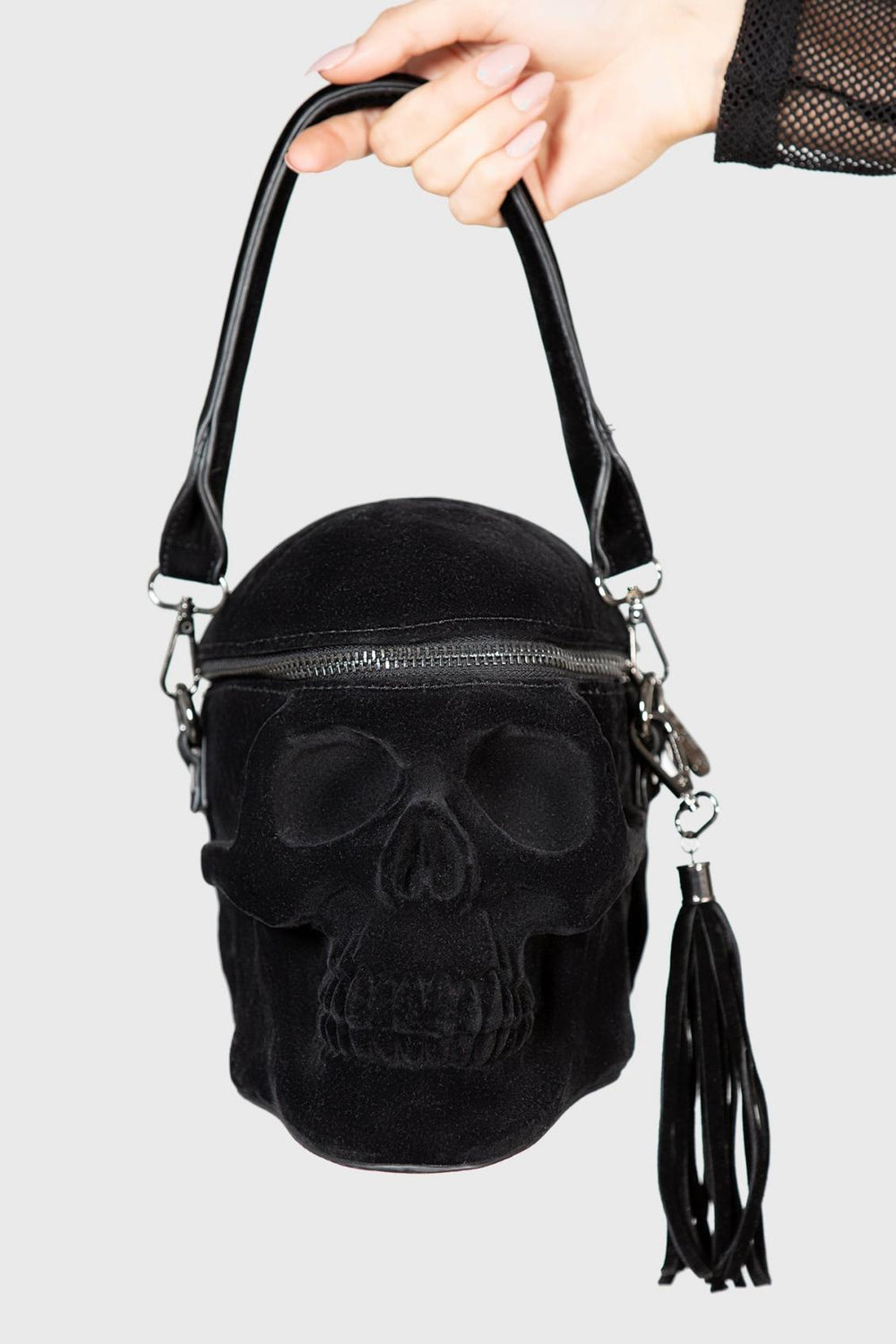 Women Handbags | Killstar Grave Digger Skull Handbag [VELVET]