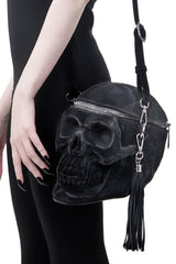 Women Handbags | Killstar Grave Digger Skull Handbag [VELVET]