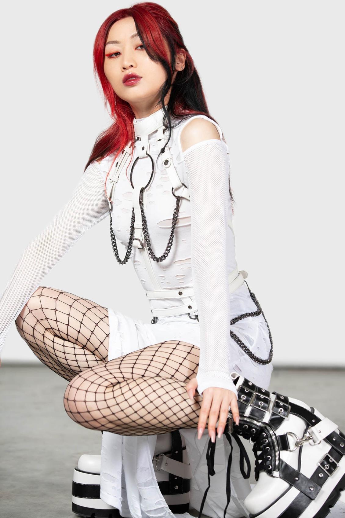 Women Harnesses &amp; Belts | Killstar Baphomet Bones Harness