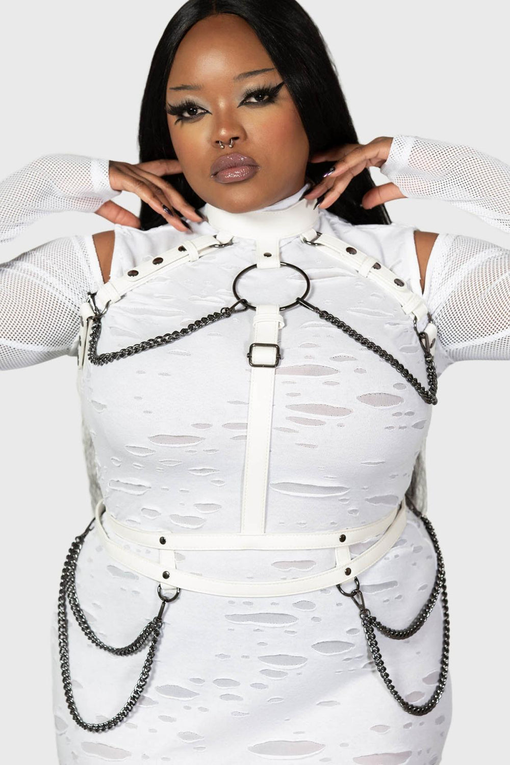 Women Harnesses &amp; Belts | Killstar Baphomet Bones Harness