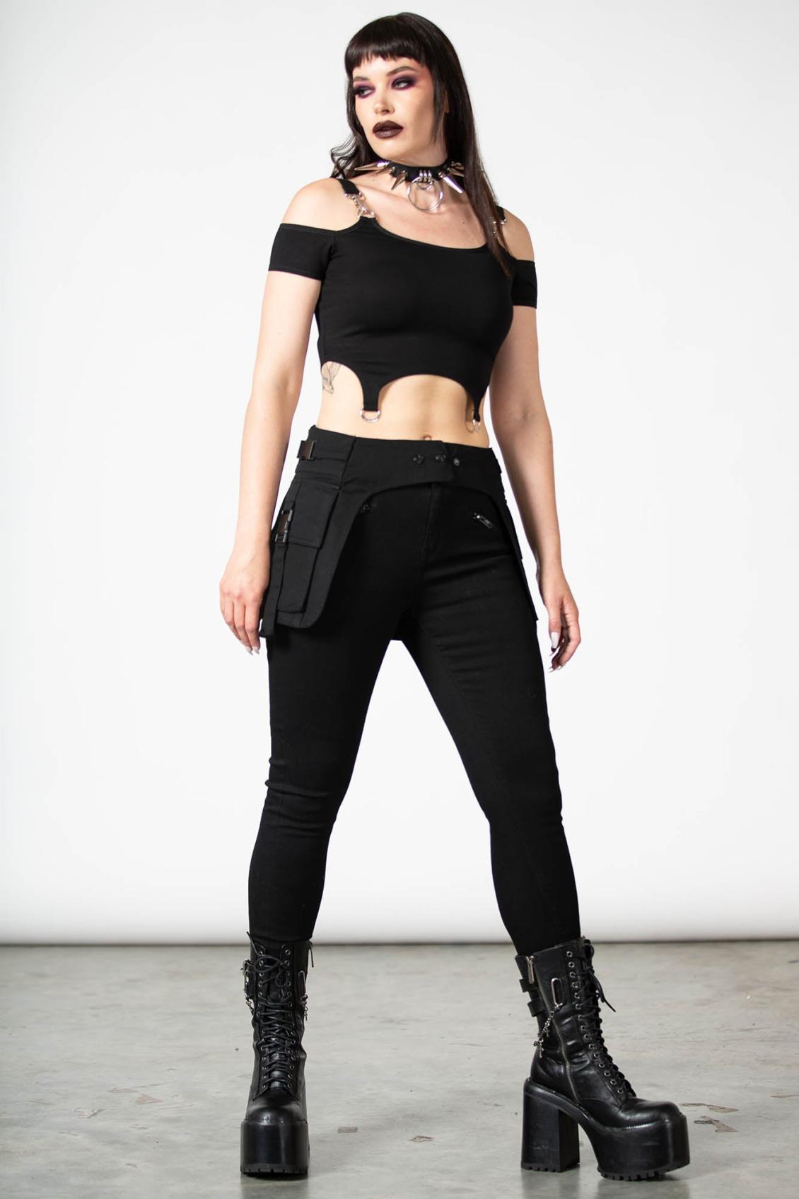 Women Harnesses &amp; Belts | Killstar Glitch Pocket Belt
