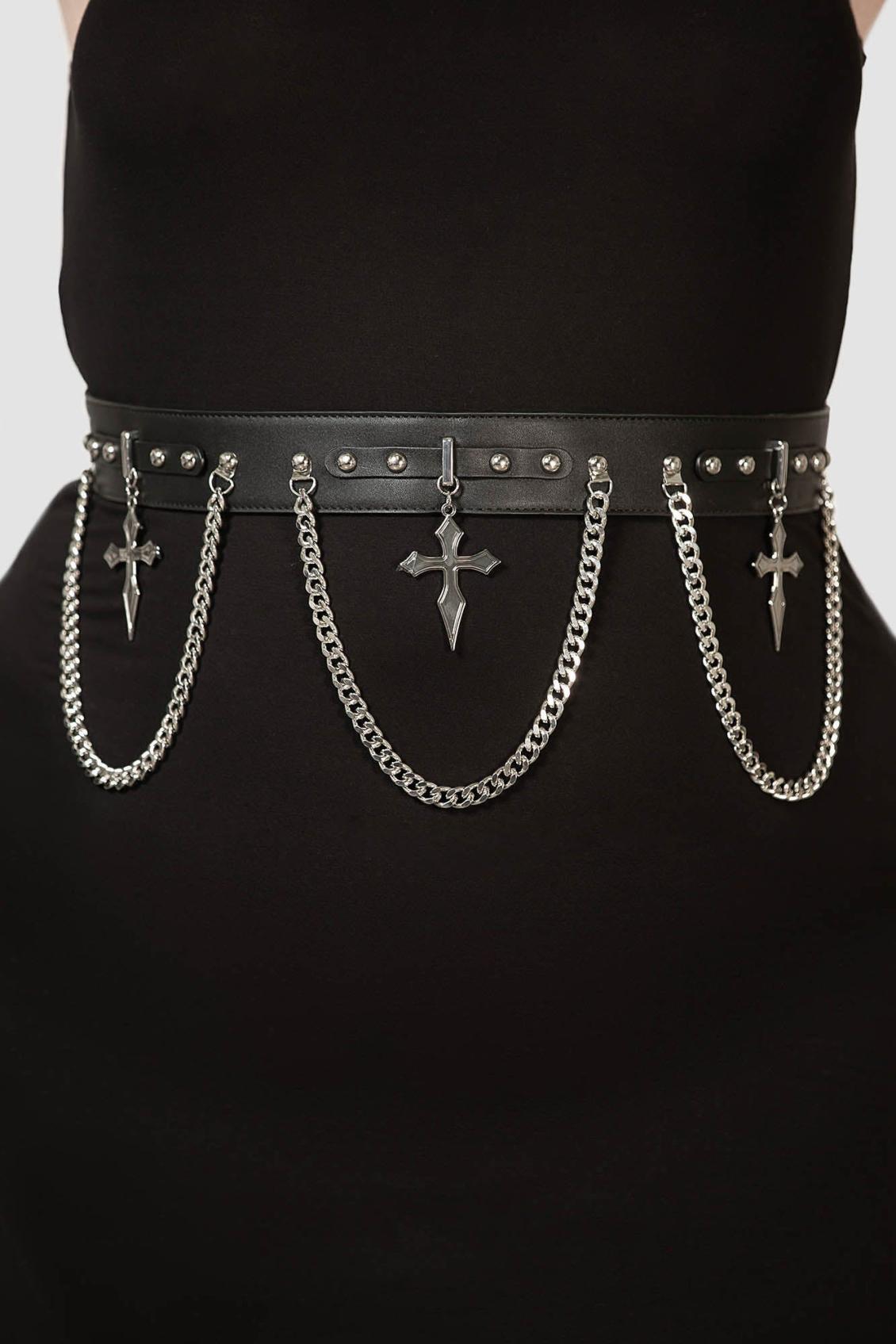 Women Harnesses &amp; Belts | Killstar Hope To Die Cross Belt