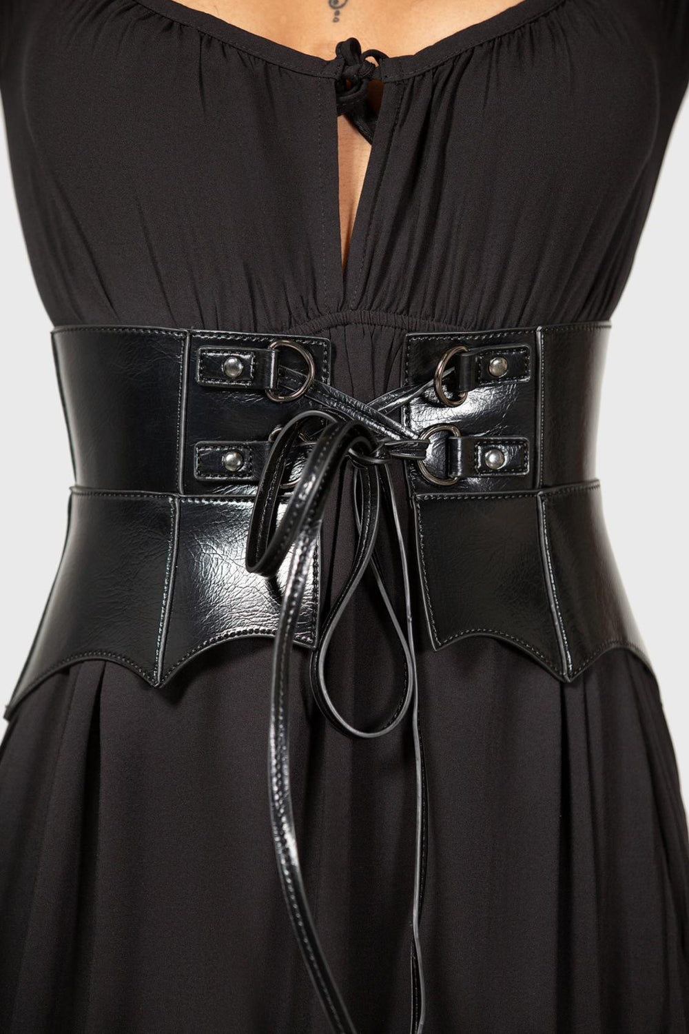 Women Harnesses &amp; Belts | Killstar Wetland Bat Peplum Corset