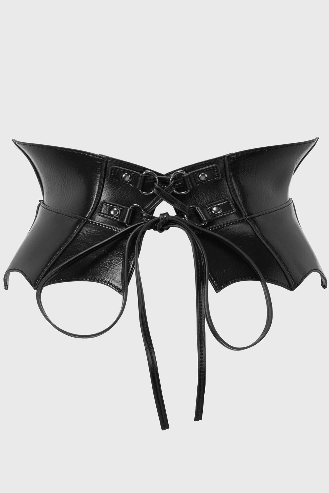 Women Harnesses &amp; Belts | Killstar Wetland Bat Peplum Corset
