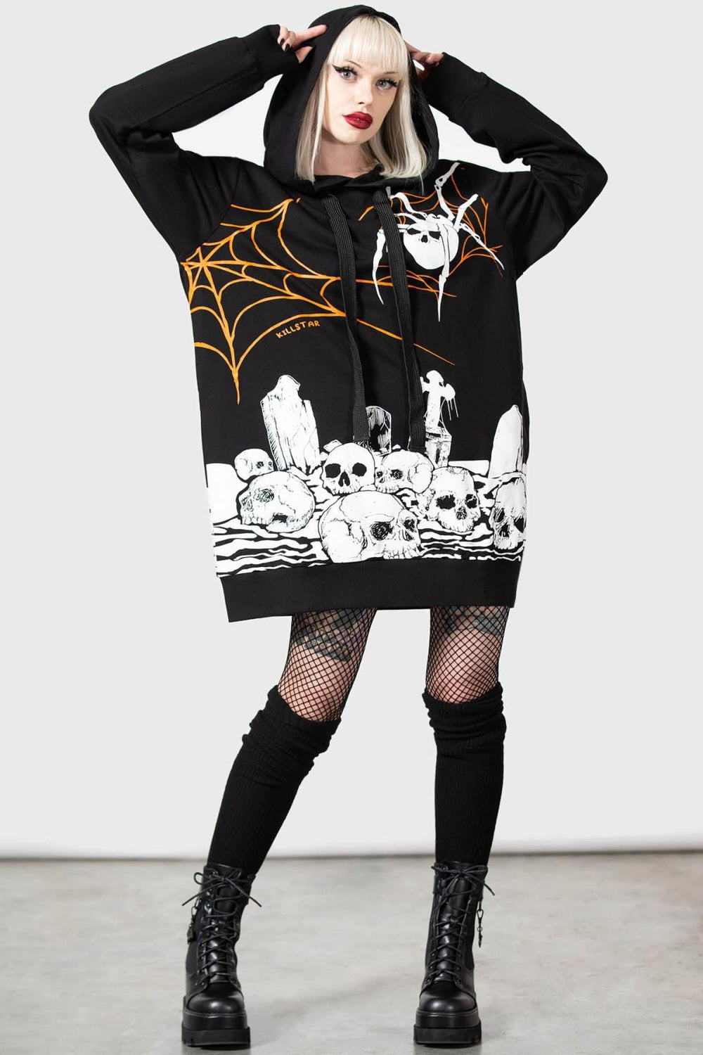 Women Hoodies | Killstar Pumpkin Reaper Hoodie