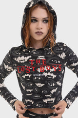 Women Hoodies | Killstar The Lost Boys Crop Hooded Top