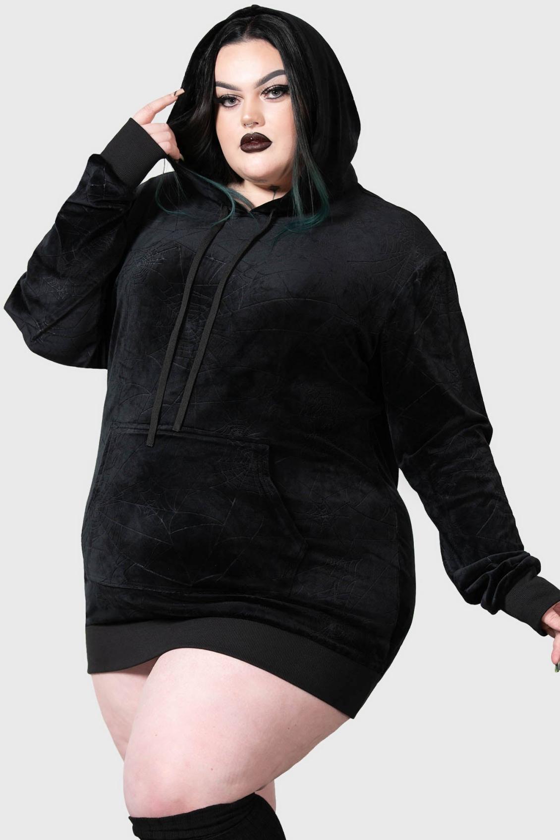 Women Hoodies | Killstar Webmare Longline Hoodie