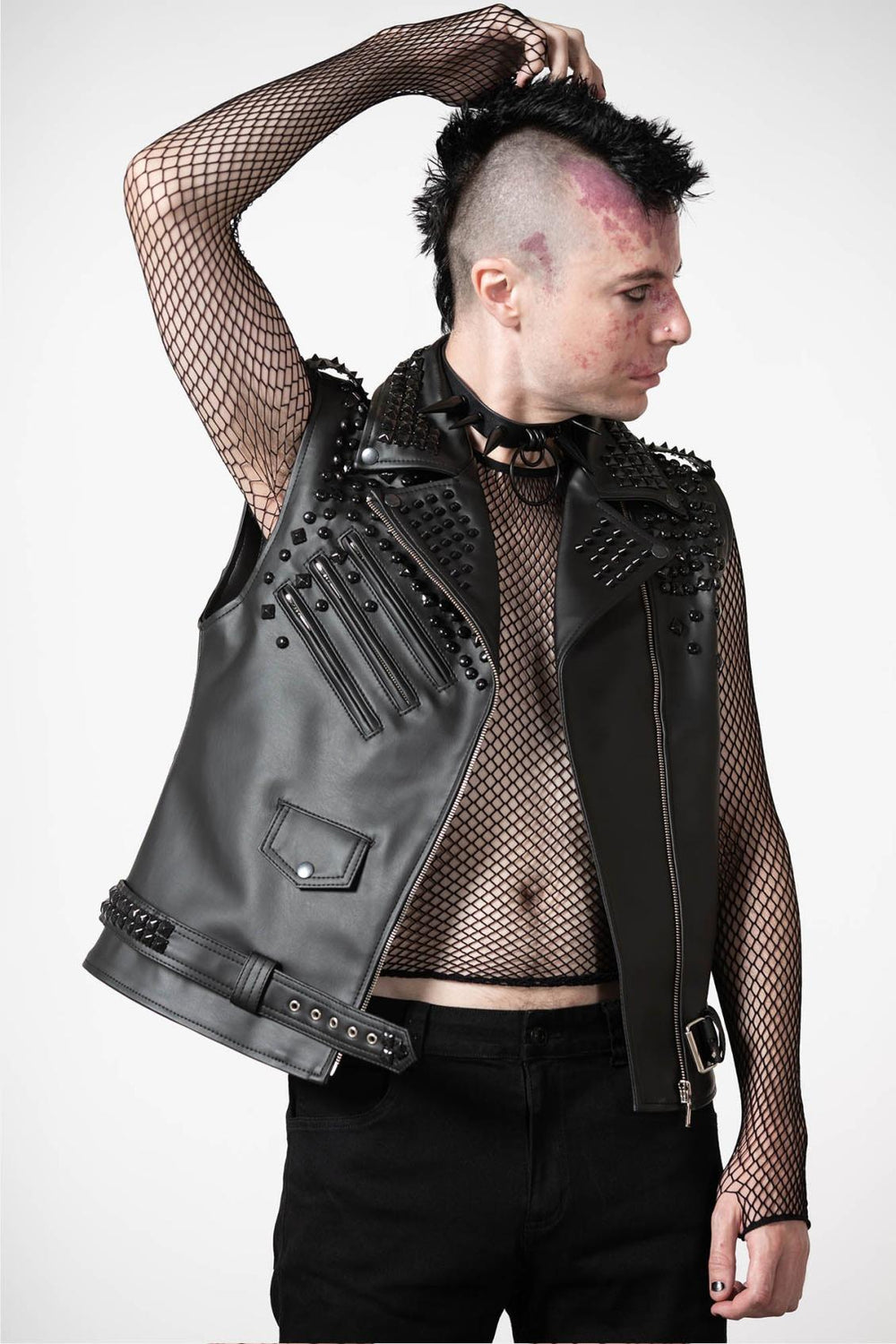 Women Jackets &amp; Coats | Killstar Doom Leather Vest [FAUX LEATHER]