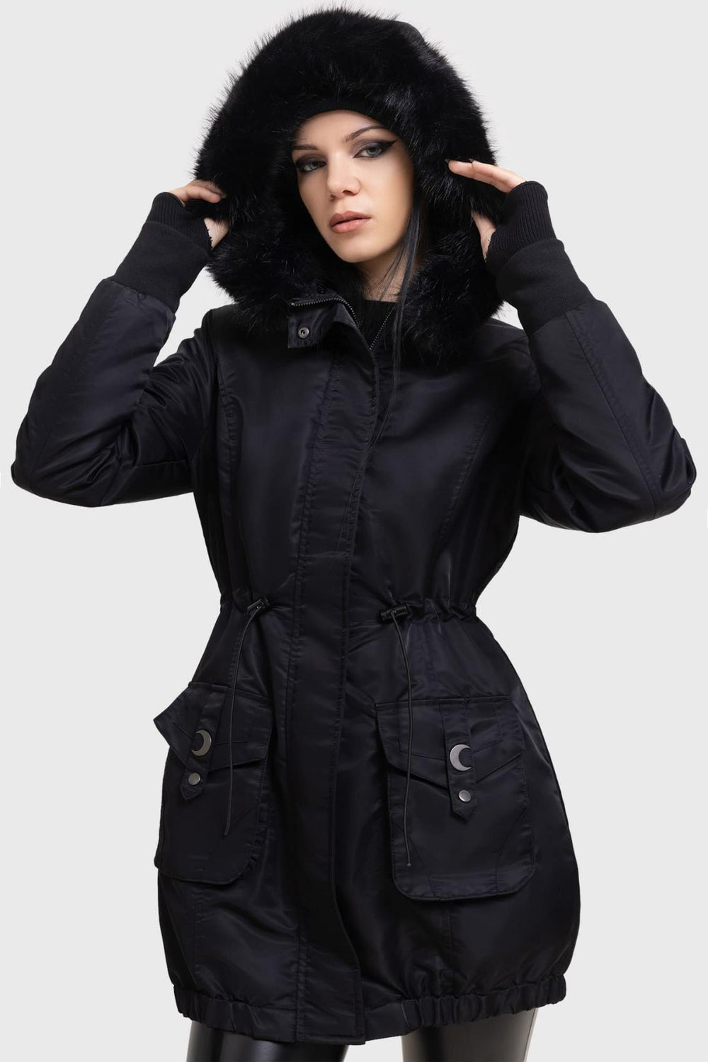 Women Jackets &amp; Coats | Killstar Lunar Eclipse Parka Jacket