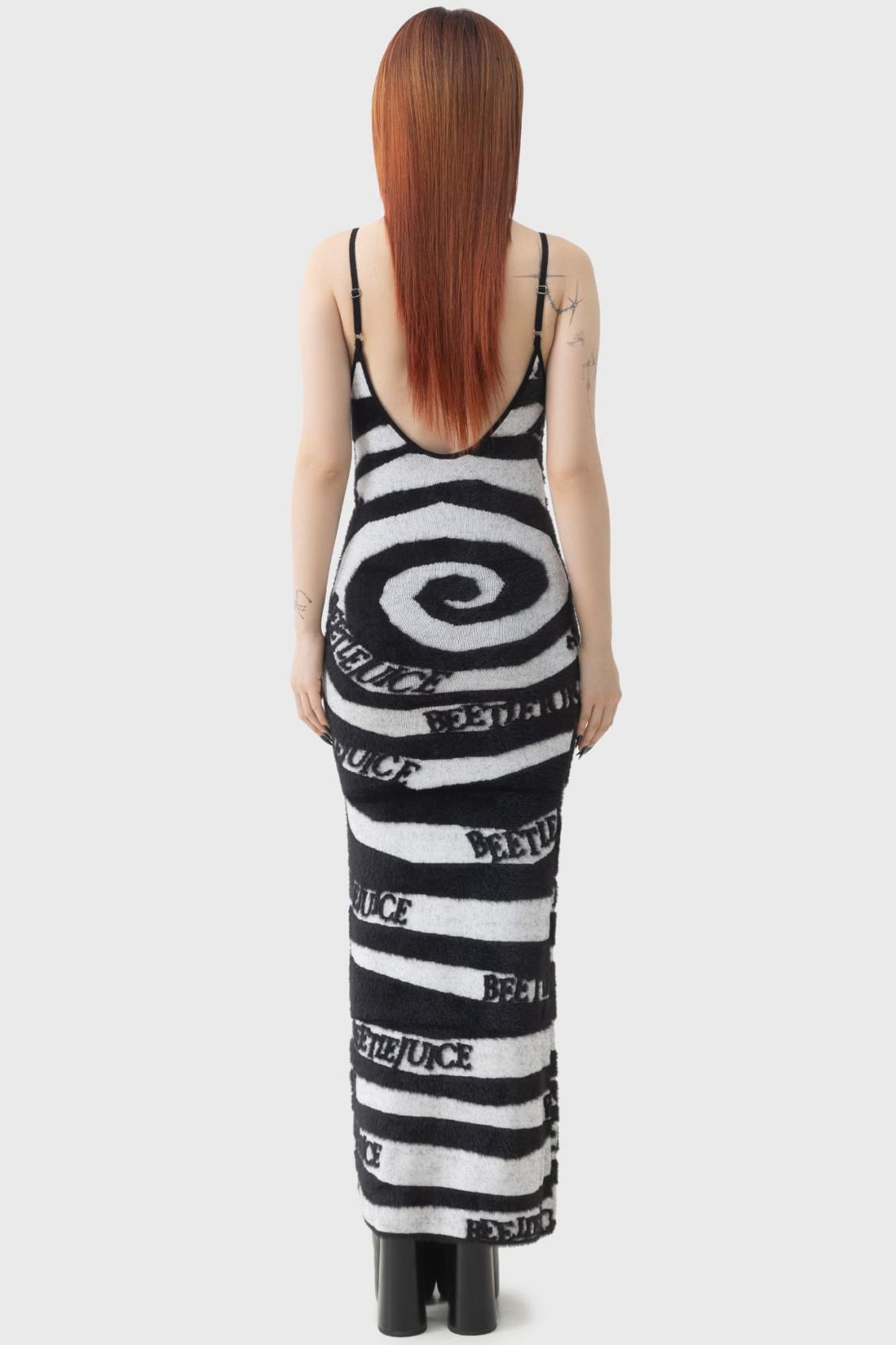 Women Knitted | Killstar Vertigo Spiral Knitted Maxi Dress