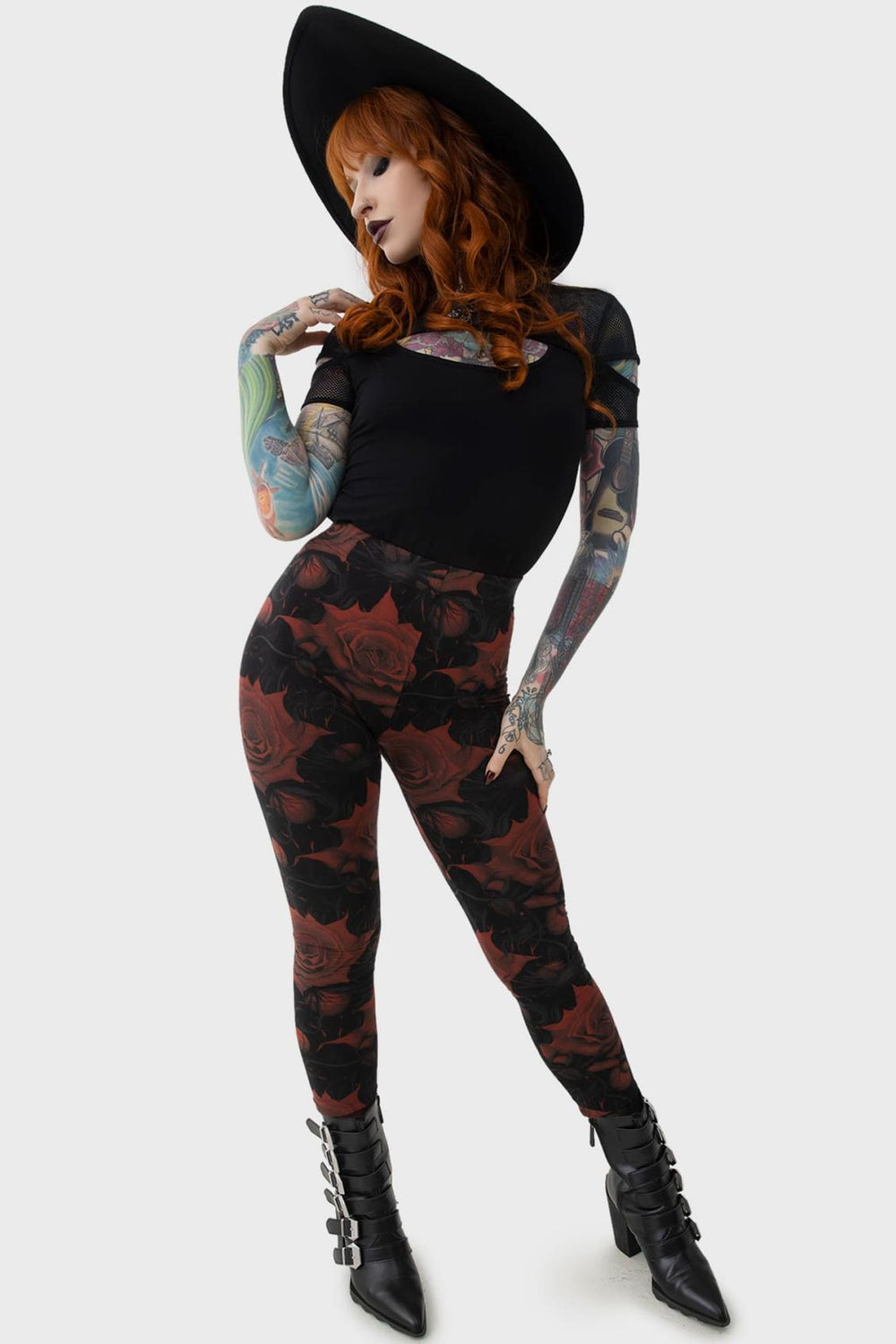 Women Leggings | Killstar Blood Rose Leggings