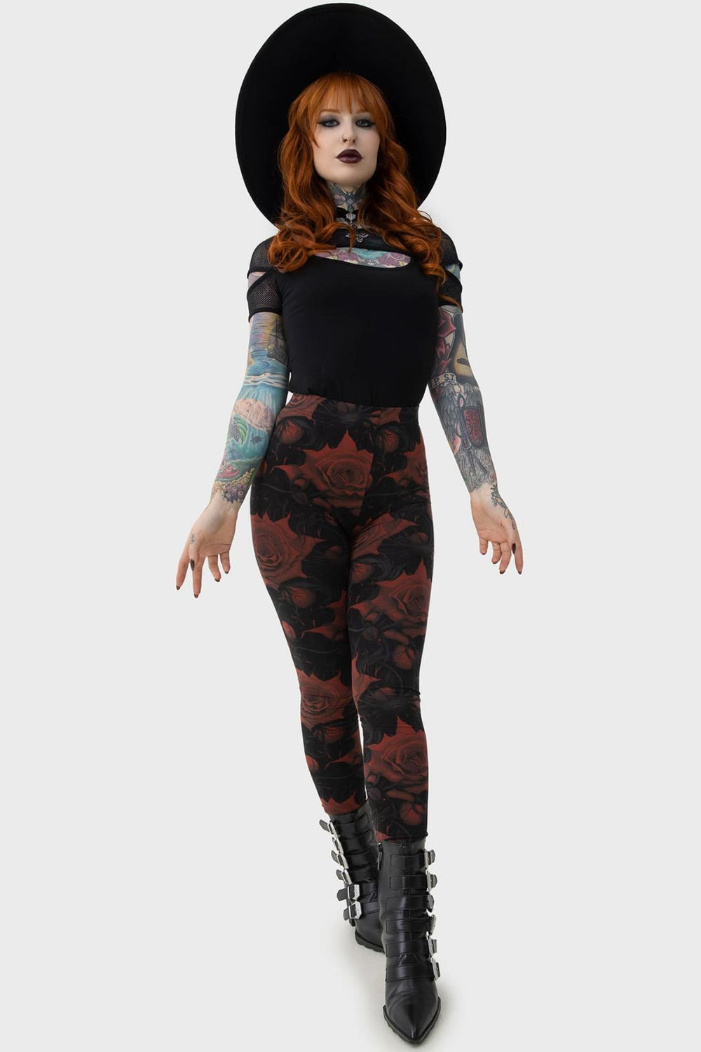 Women Leggings | Killstar Blood Rose Leggings