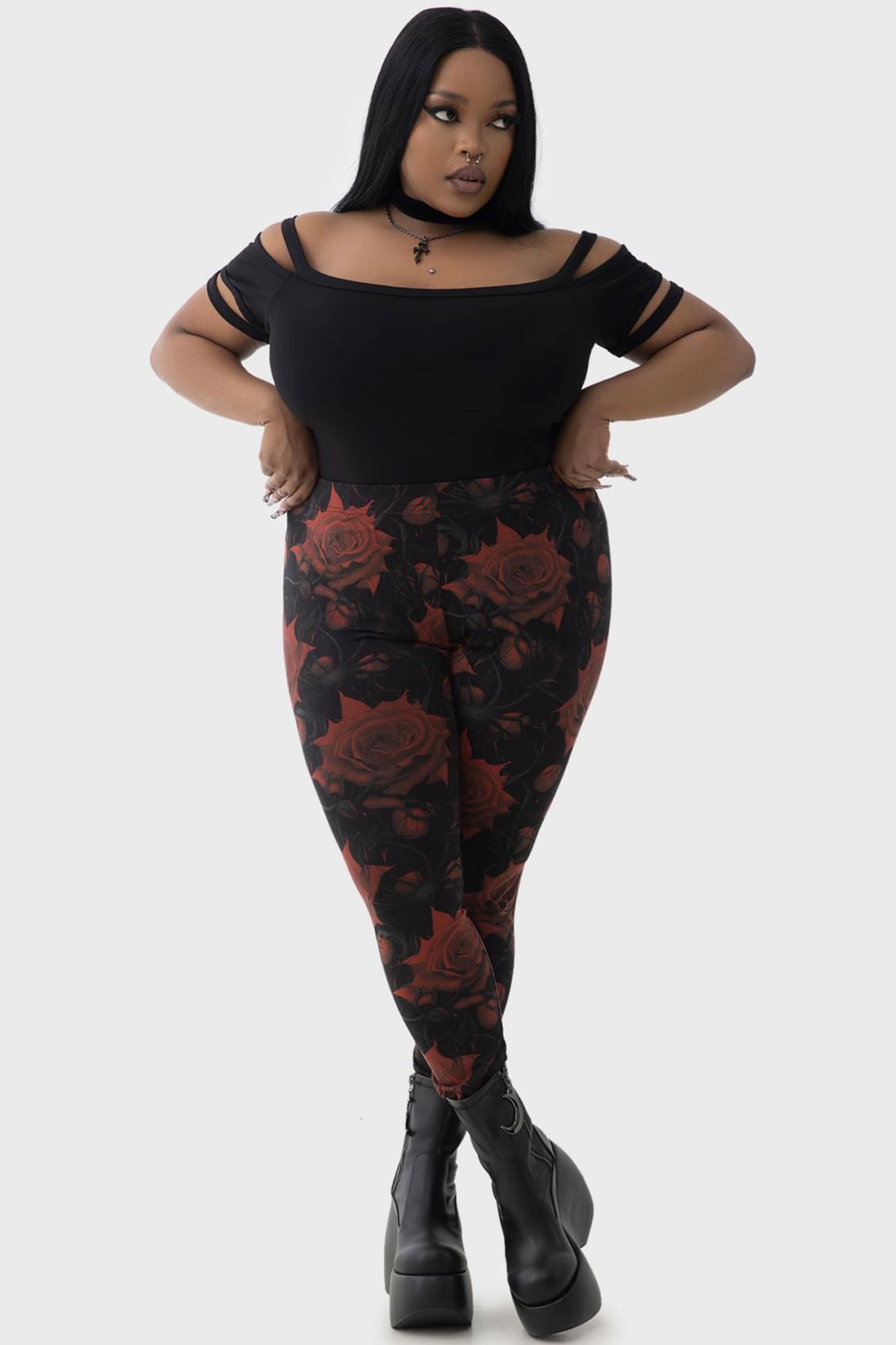 Women Leggings | Killstar Blood Rose Leggings