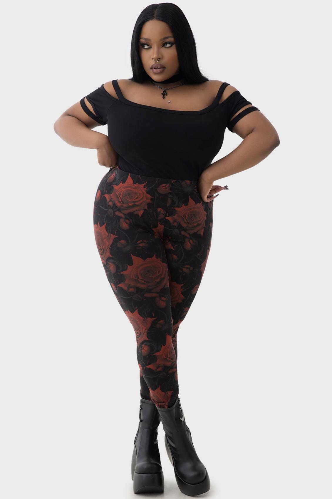 Women Leggings | Killstar Blood Rose Leggings