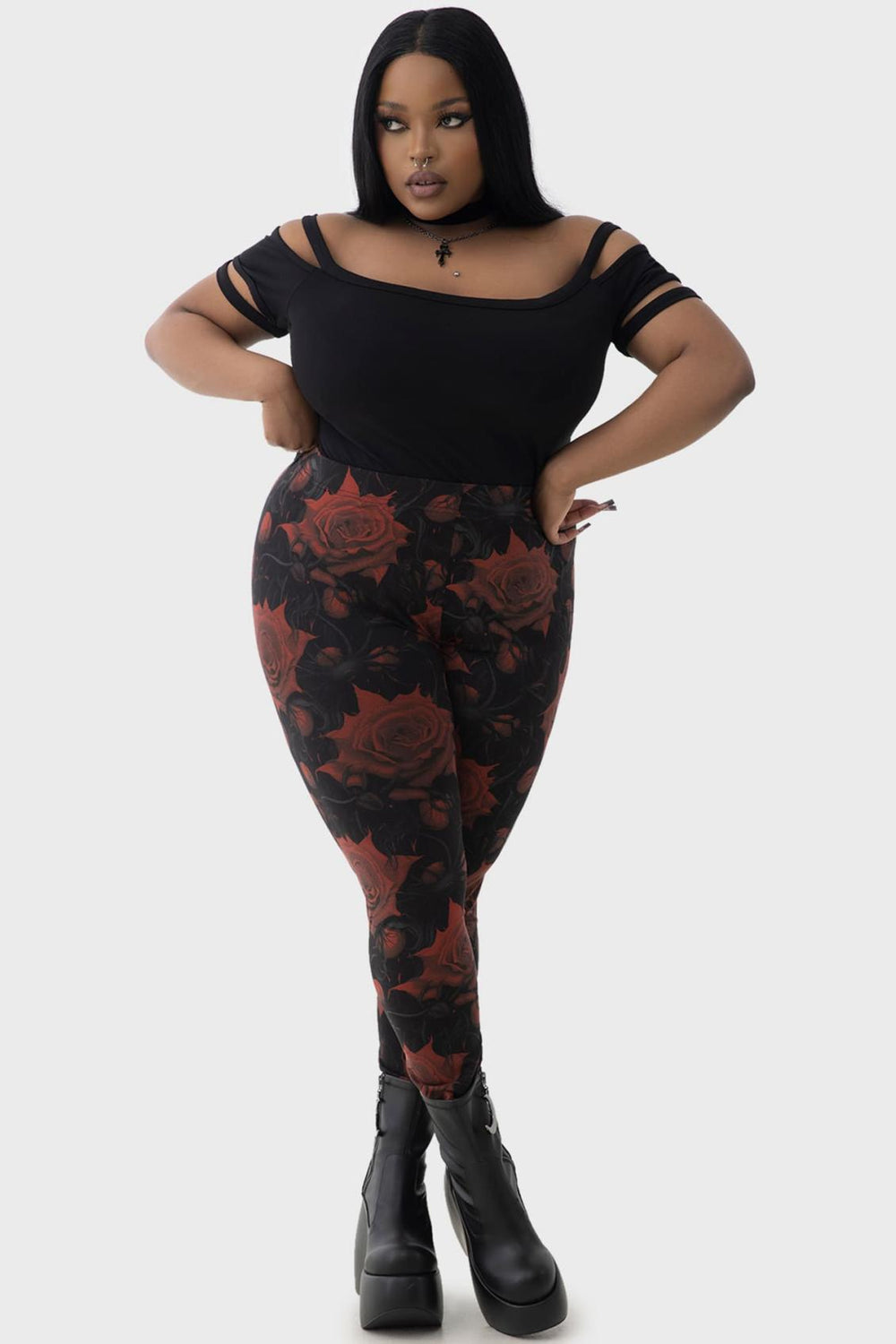 Women Leggings | Killstar Blood Rose Leggings