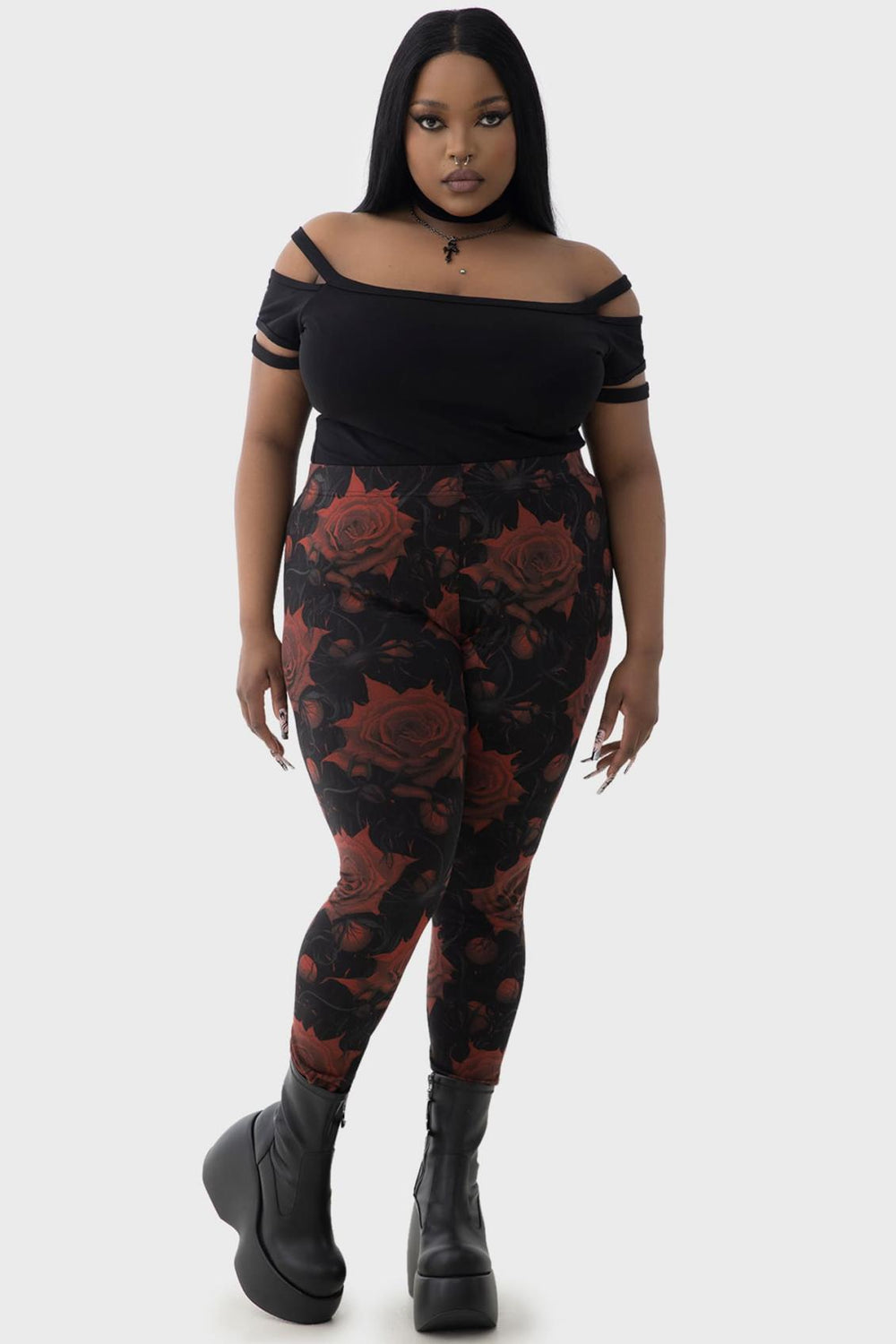 Women Leggings | Killstar Blood Rose Leggings