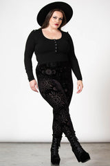 Women Leggings | Killstar Brielle Burnout Leggings