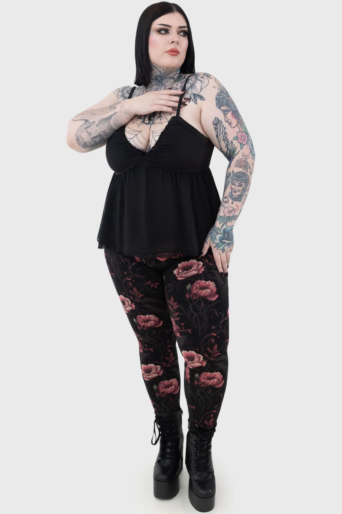 Women Leggings | Killstar Cottage Chorus Leggings