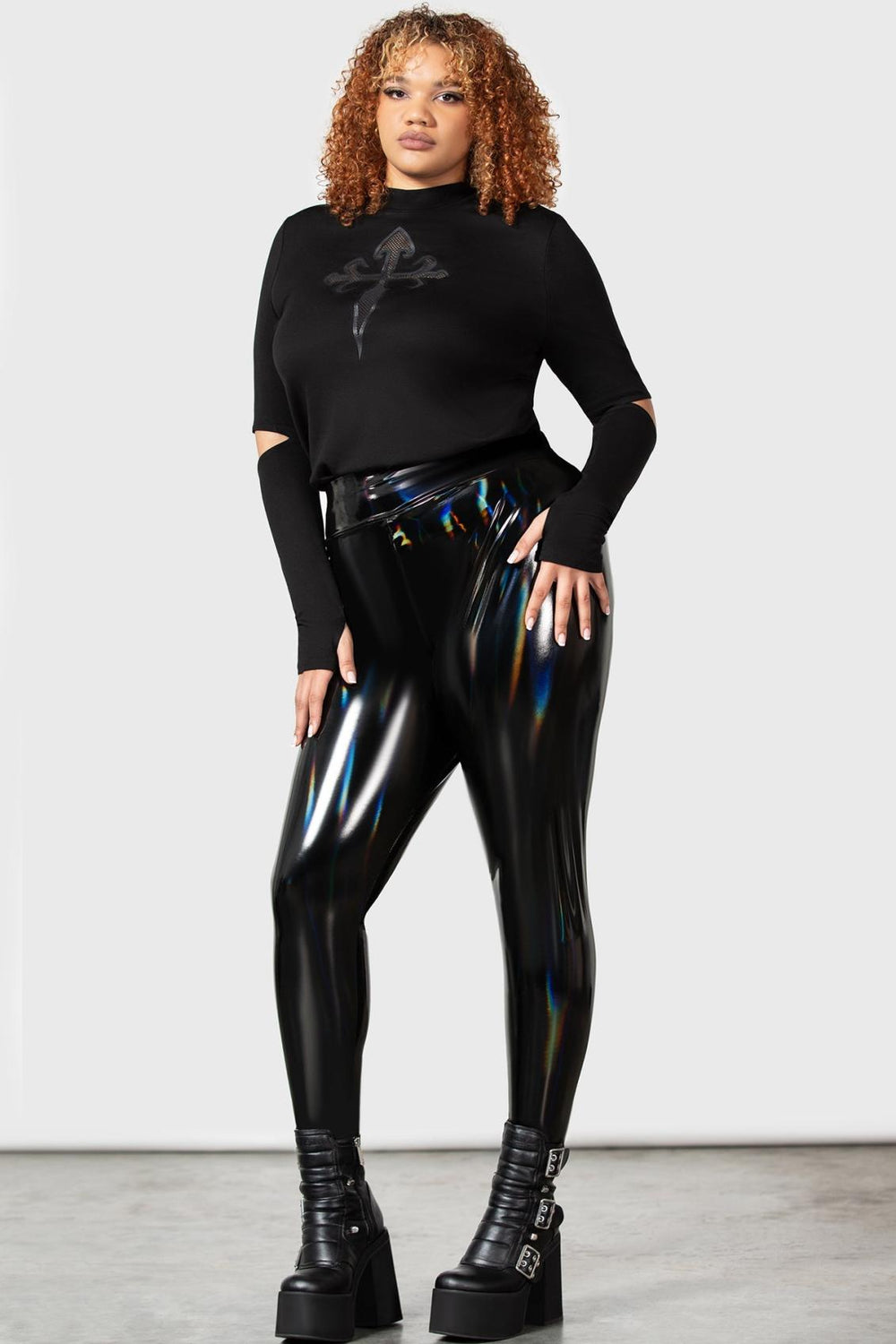 Women Leggings | Killstar Darkwaves &amp; Raves Leggings
