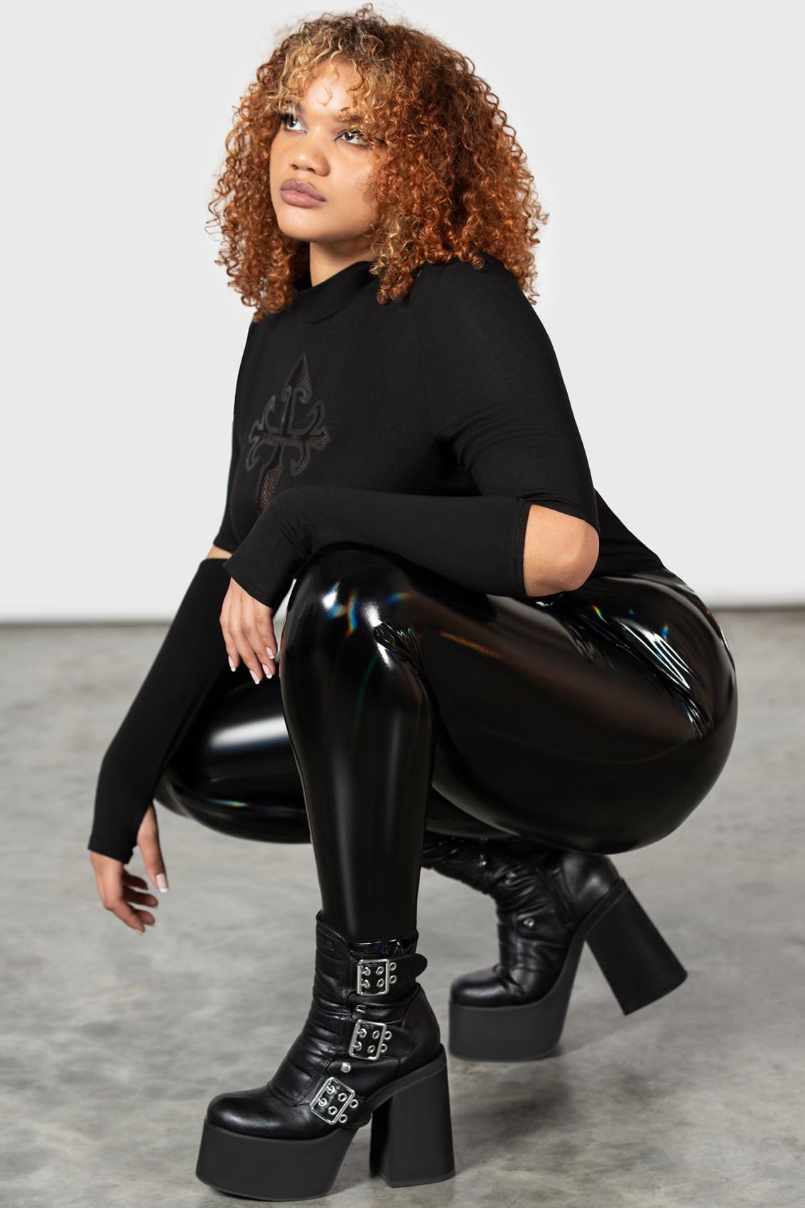 Women Leggings | Killstar Darkwaves &amp; Raves Leggings