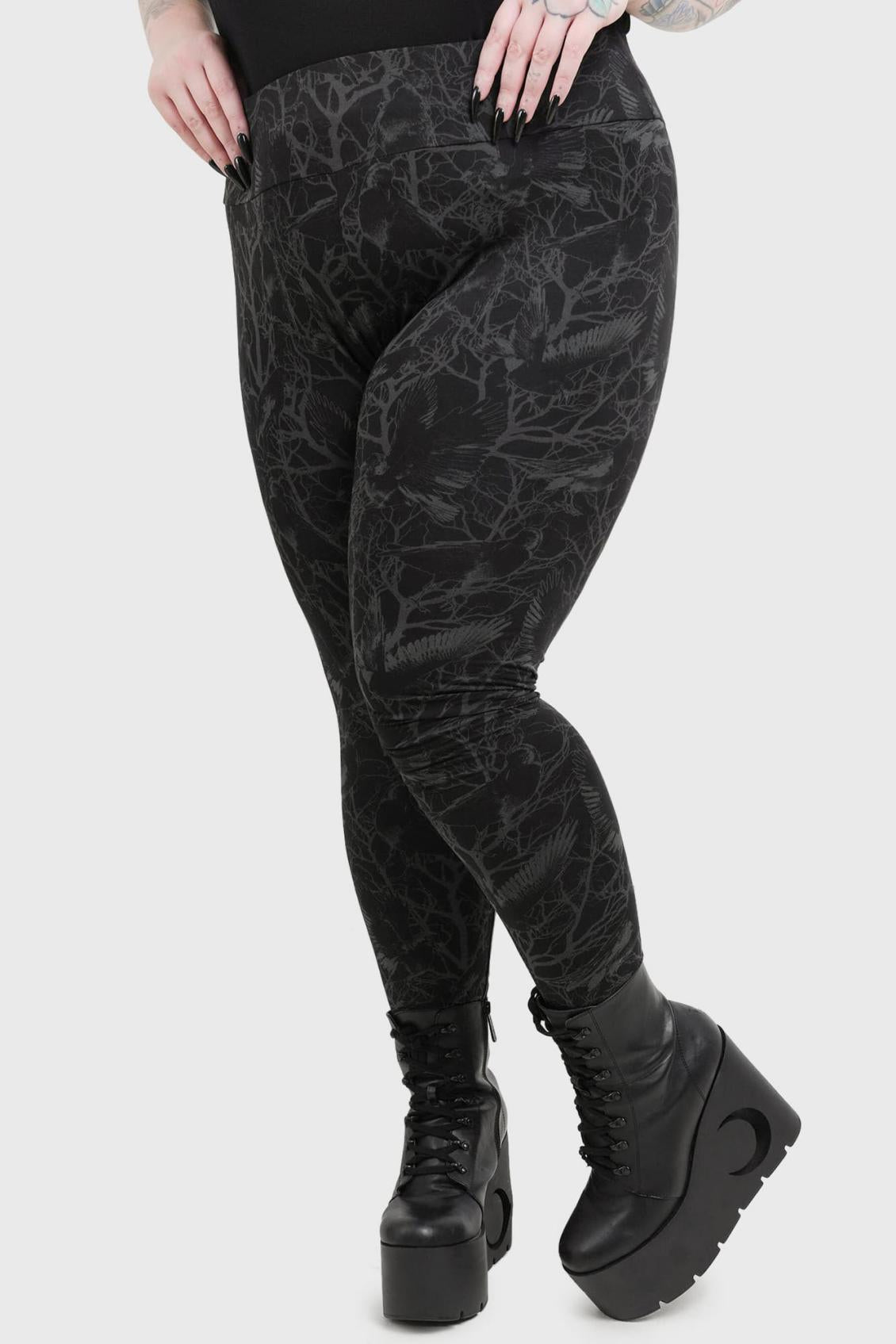 Women Leggings | Killstar Raven Mistress Leggings
