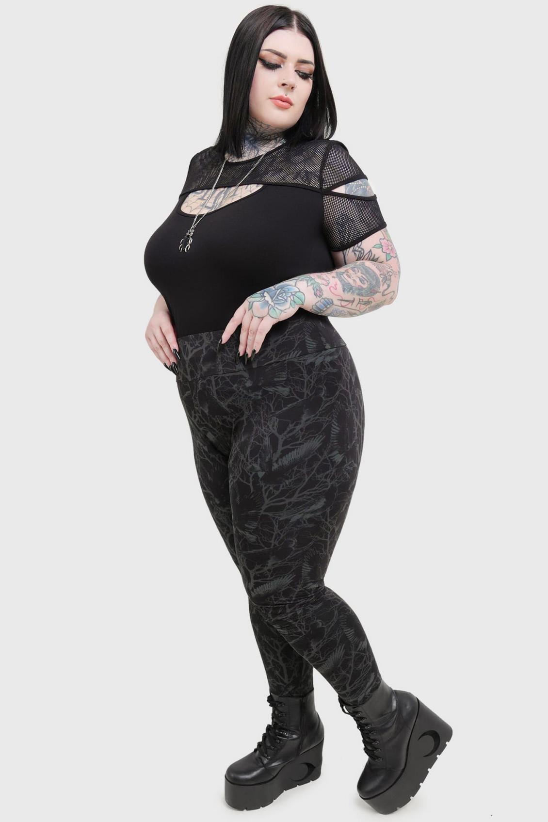 Women Leggings | Killstar Raven Mistress Leggings