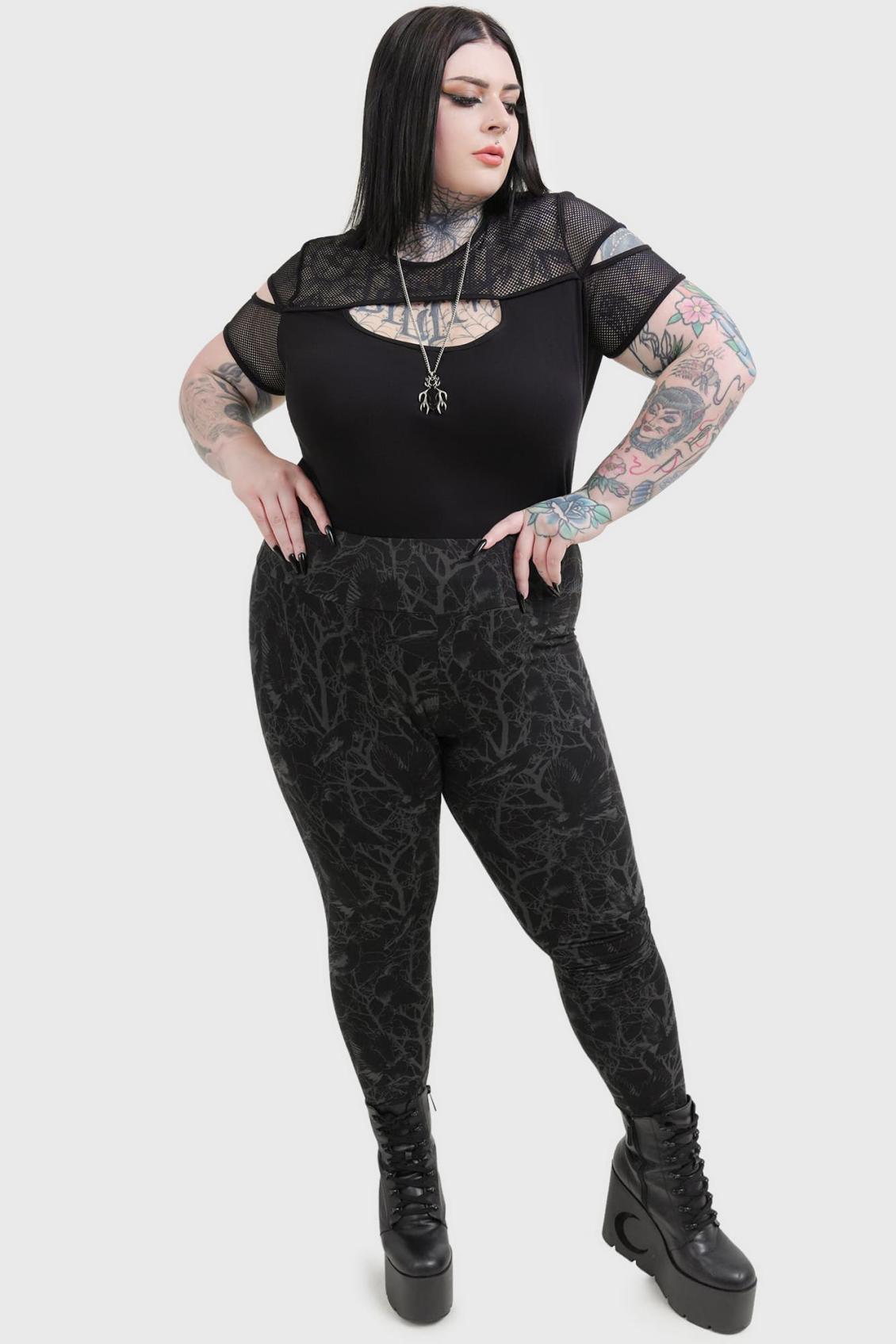 Women Leggings | Killstar Raven Mistress Leggings