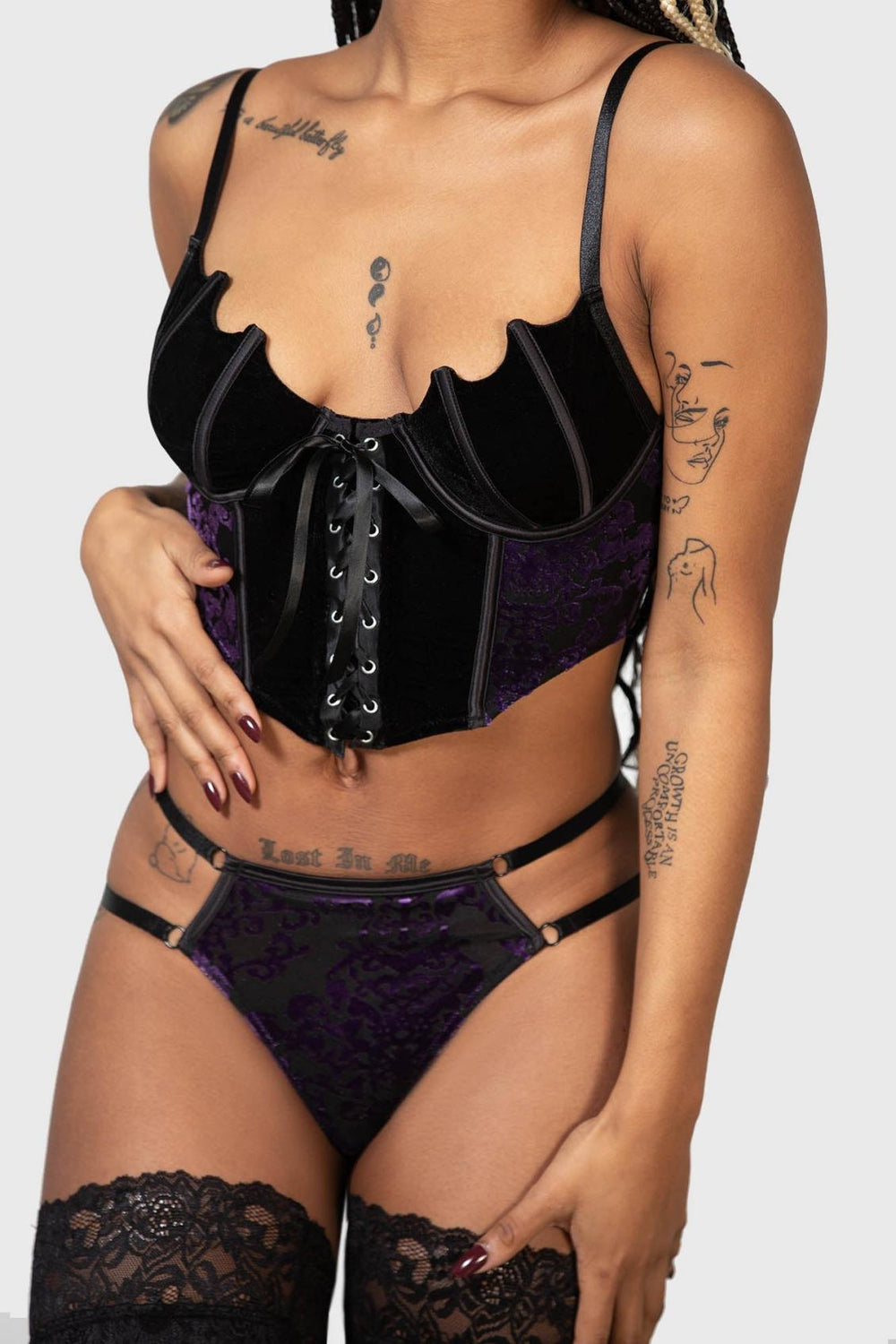 Women Lingerie | Killstar Fang Burnout Velvet Panty