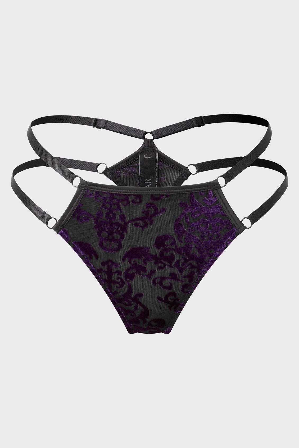 Women Lingerie | Killstar Fang Burnout Velvet Panty