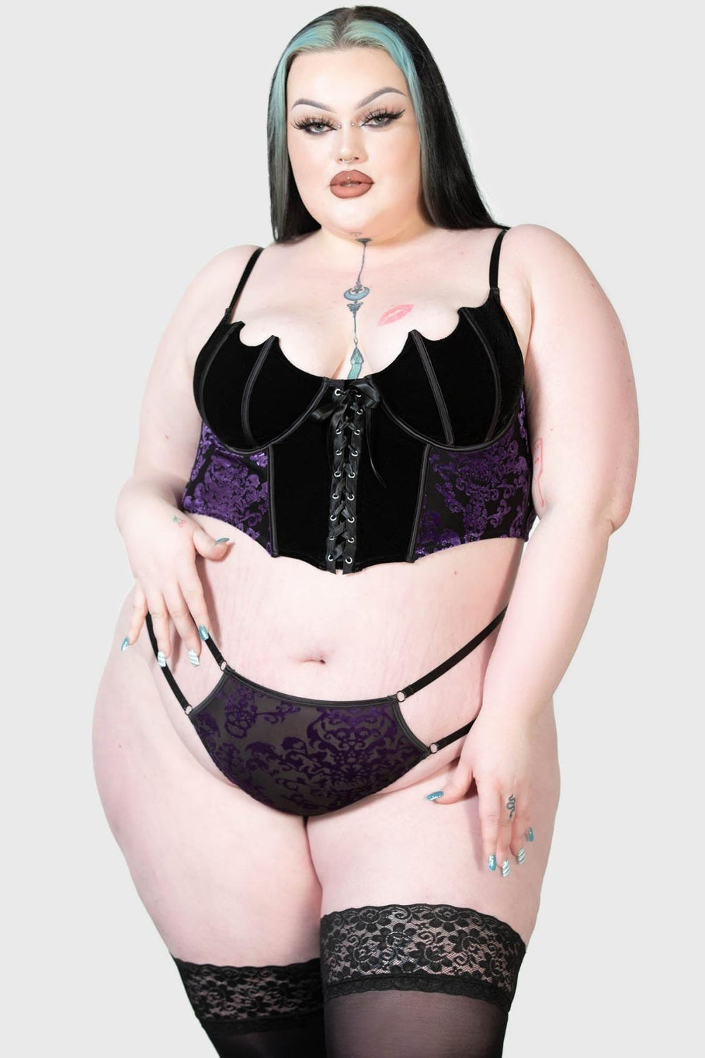 Women Lingerie | Killstar Fang Burnout Velvet Panty