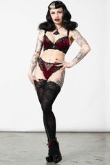 Women Lingerie | Killstar Sacred Spirits Velvet Bralet [BLOOD]