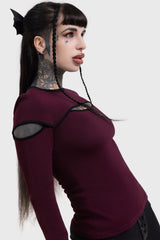 Women Long Sleeves | Killstar Abyssal Elegy Knitted Top
