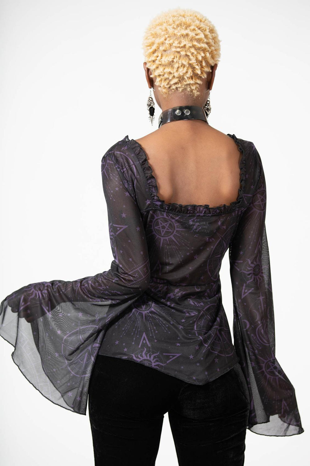 Women Long Sleeves | Killstar Astromancy Mesh Long Sleeve Top