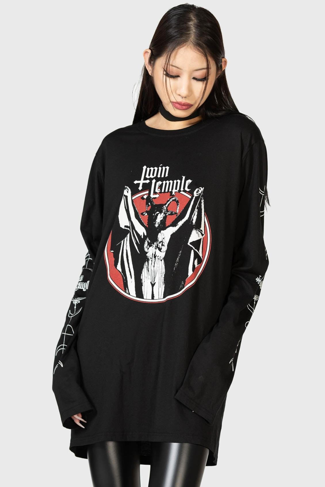 Women Long Sleeves | Killstar Baphomette Long Sleeve Top