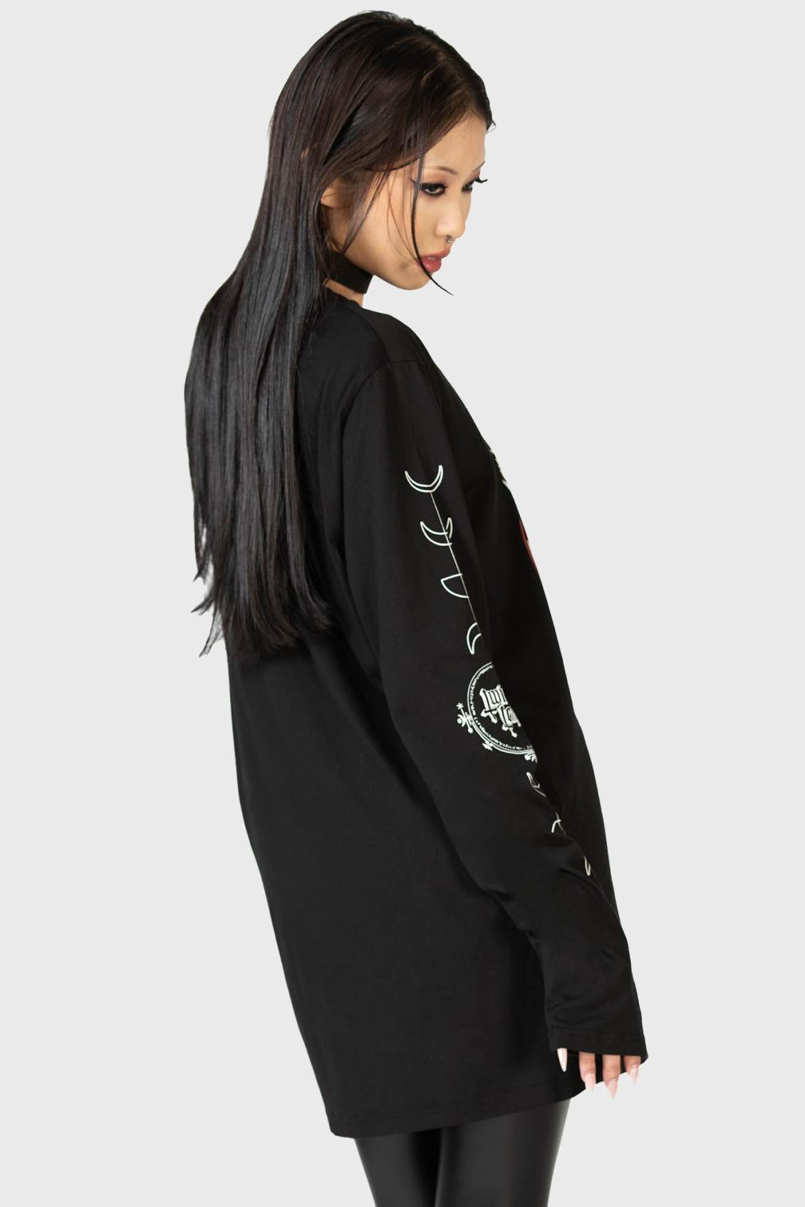 Women Long Sleeves | Killstar Baphomette Long Sleeve Top