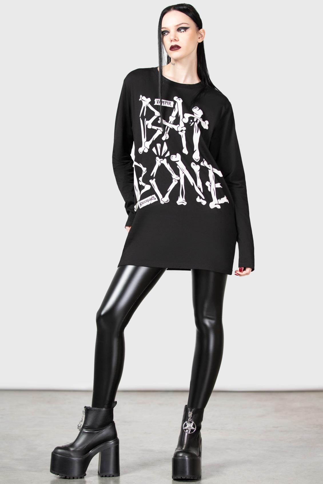 Women Long Sleeves | Killstar Batbone Long Sleeve Top