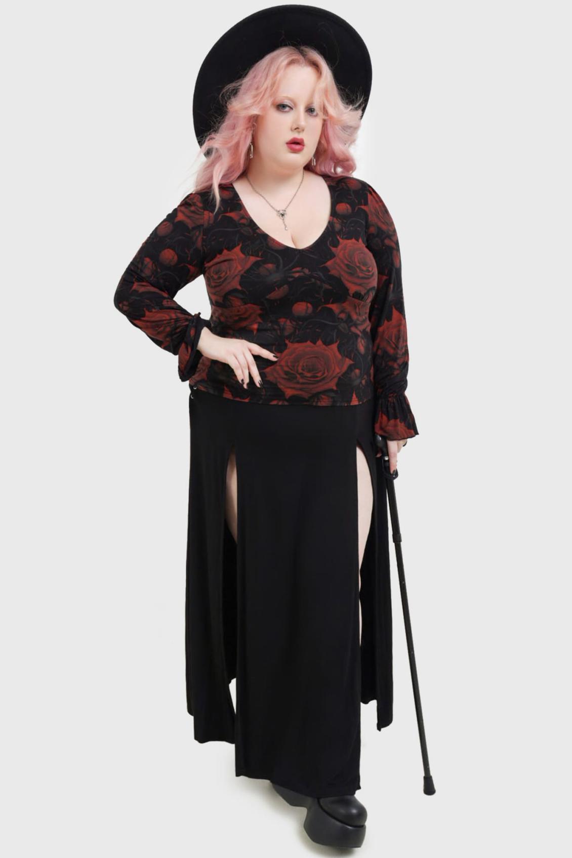 Women Long Sleeves | Killstar Blood Rose Top